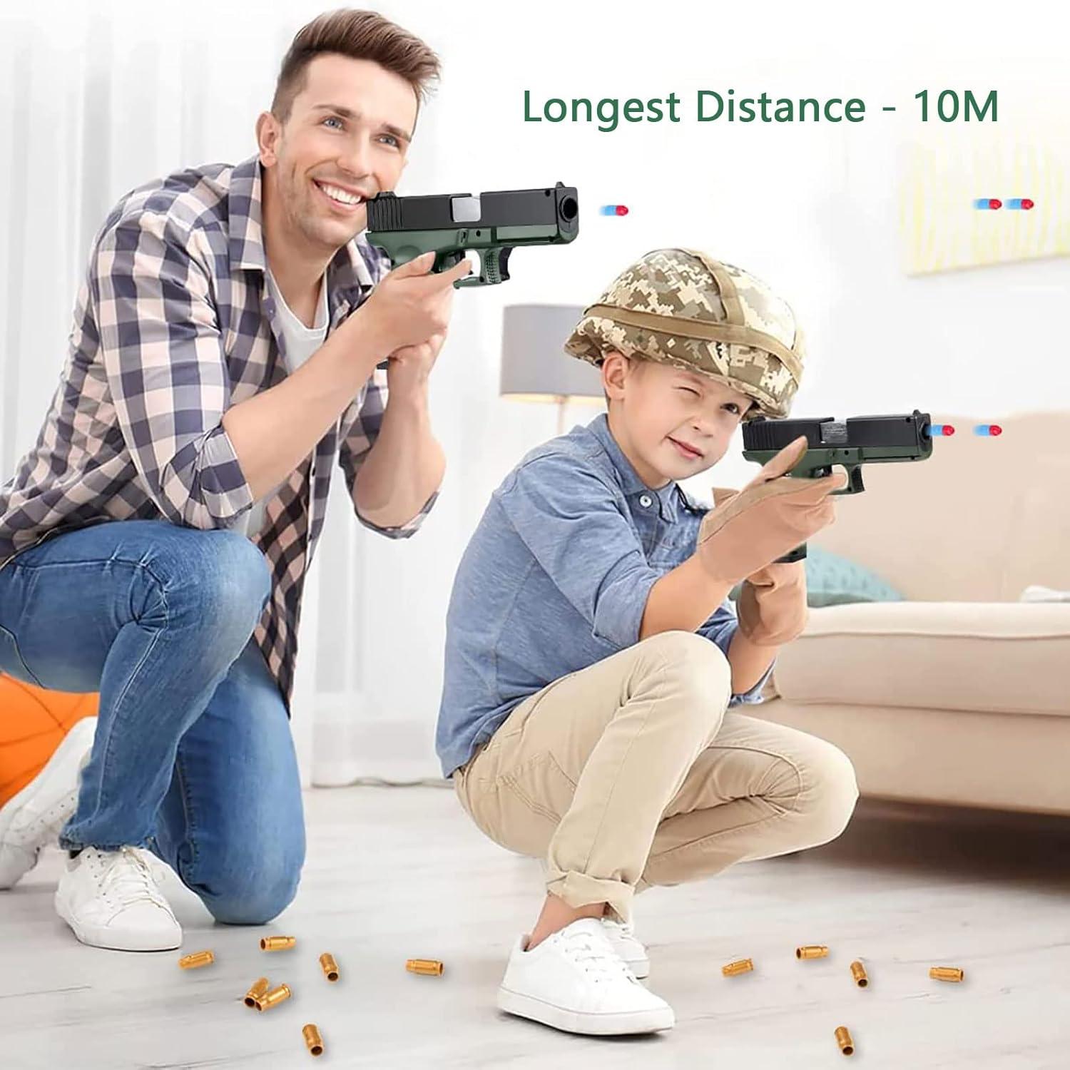 Spielzeug Pistole Blaster Kinder Soft Kugel 6 7 8 9+ Jahre spielen Grün
