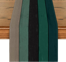 Grüner Holz Tischläufer Herbst Dekoration 40x140 cm