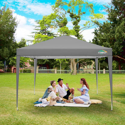3x3m Faltpavillon wasserdicht mit Seitenwänden & Zubehör