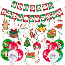 Weihnachten Girlande Luftballons Banner Bunting Hängend Luftschlangen