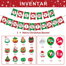 Weihnachten Deko Set Girlande Luftballons Ornamente