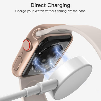Displayschutz Hülle Apple Watch SE Series 6 5 4 40mm Gold 2er Pack