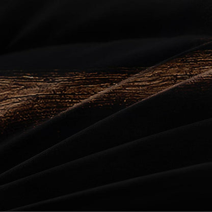 Löwen Bettwäsche 135x200 - 4teilig, Braun Schwarz, 3D Mikrofaser