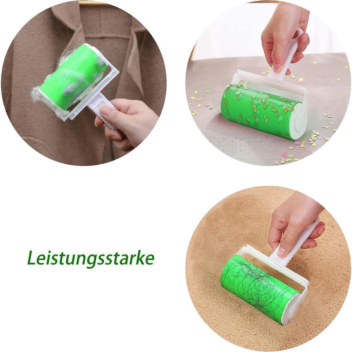 Wiederverwendbare Fusselrolle 6er Set – Tierhaarentferner