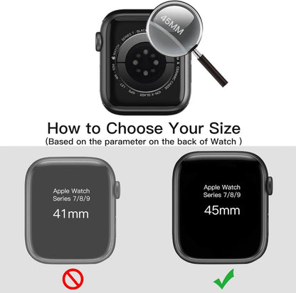 Schutzhülle mit Displayschutz für Apple Watch 45mm Grün