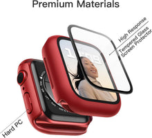 Displayschutz Hülle Apple Watch Series 9 8 7 41 mm Rot