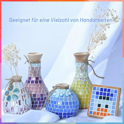 Mosaikfliesen Set zum Basteln – 150 Steine für Deko & Kunsthandwerk