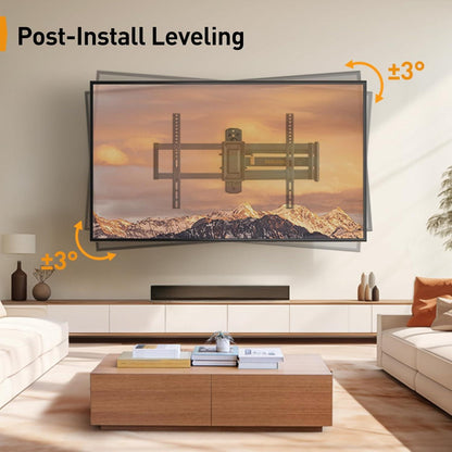 TV Wandhalterung 32-75 Zoll schwenkbarer Gelenkarm Ecke VESA 600x400mm 45KG