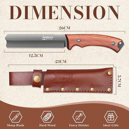Survival Messer Outdoor Bushcraft Jagdmesser feststehende Klinge