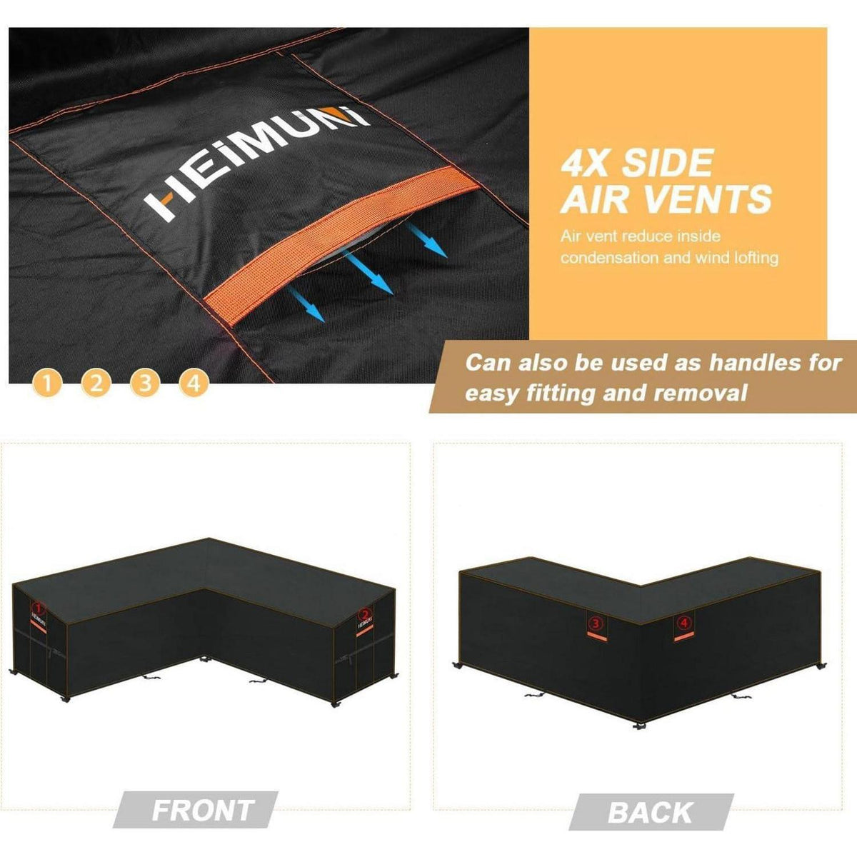 L-Form Sofa Abdeckung Outdoor – Wasserdicht & Winterfest
