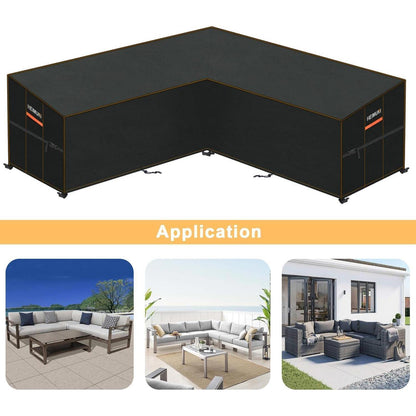 L-Form Sofa Abdeckung Outdoor – Wasserdicht & Winterfest