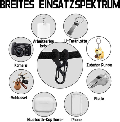 Handykette Universal Schwarz Stilvoll Sicher Haltbar & Praktisch