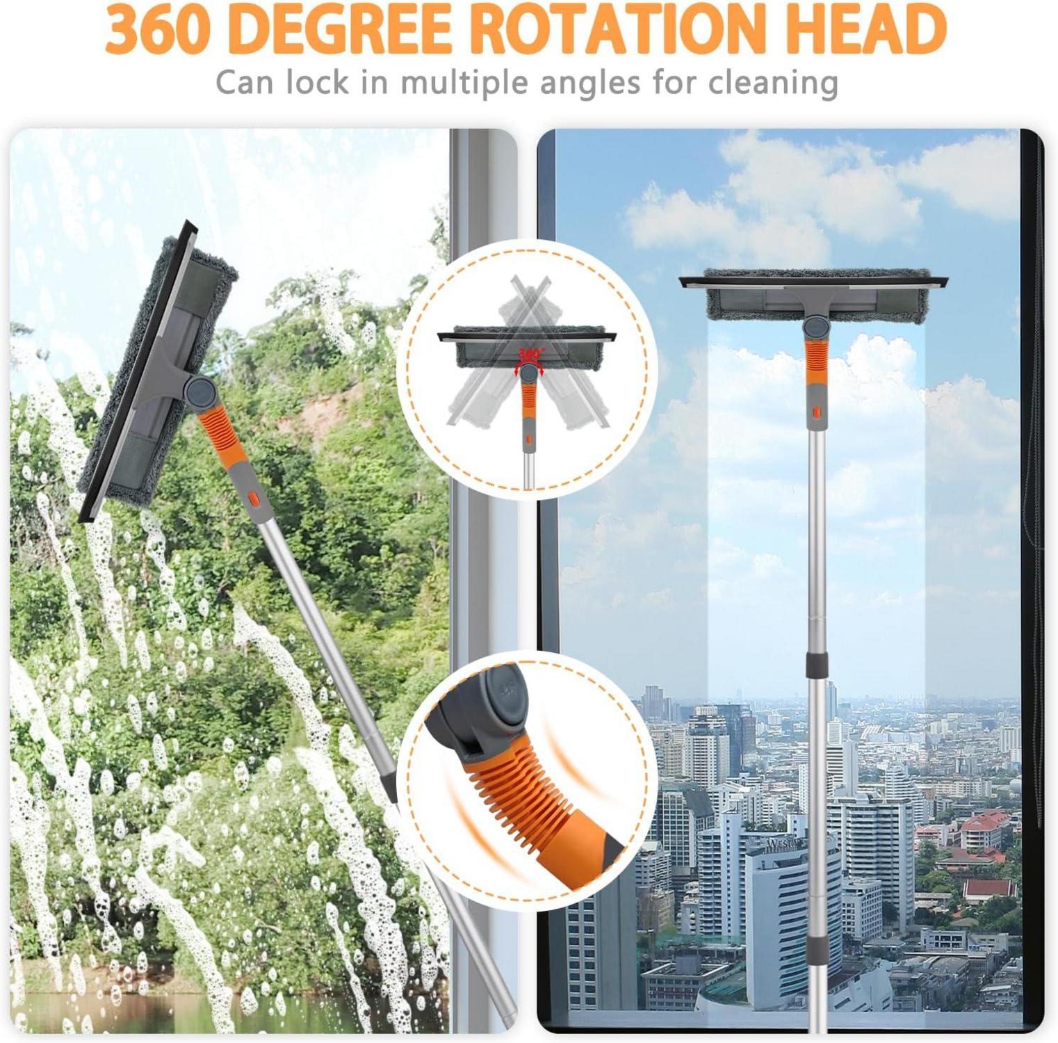 Professioneller Teleskopischer Fensterreiniger mit 3-in-1 Set