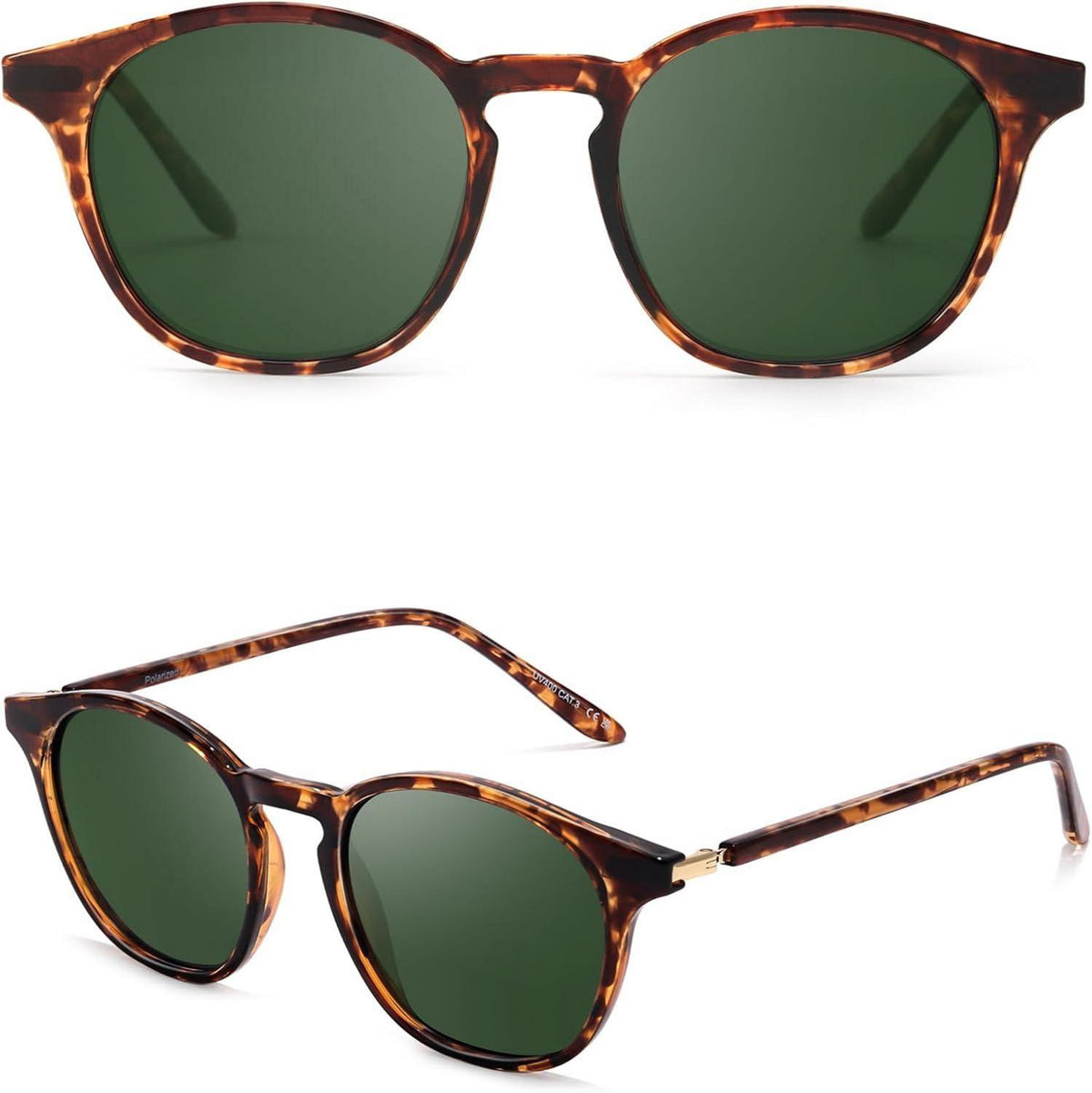 Polarisierte Retro Vintage Runde Herrensonnenbrille UV400 Sportbrille