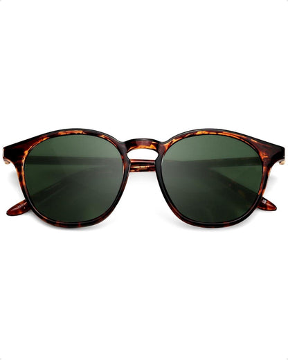 Polarisierte Retro Sonnenbrille Herren Vintage Rund UV400 Sport