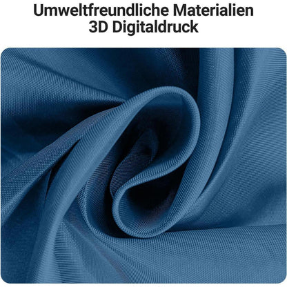 Duschvorhang Dunkelblau 120x180 cm Beschwerter Saum Wasserabweisend