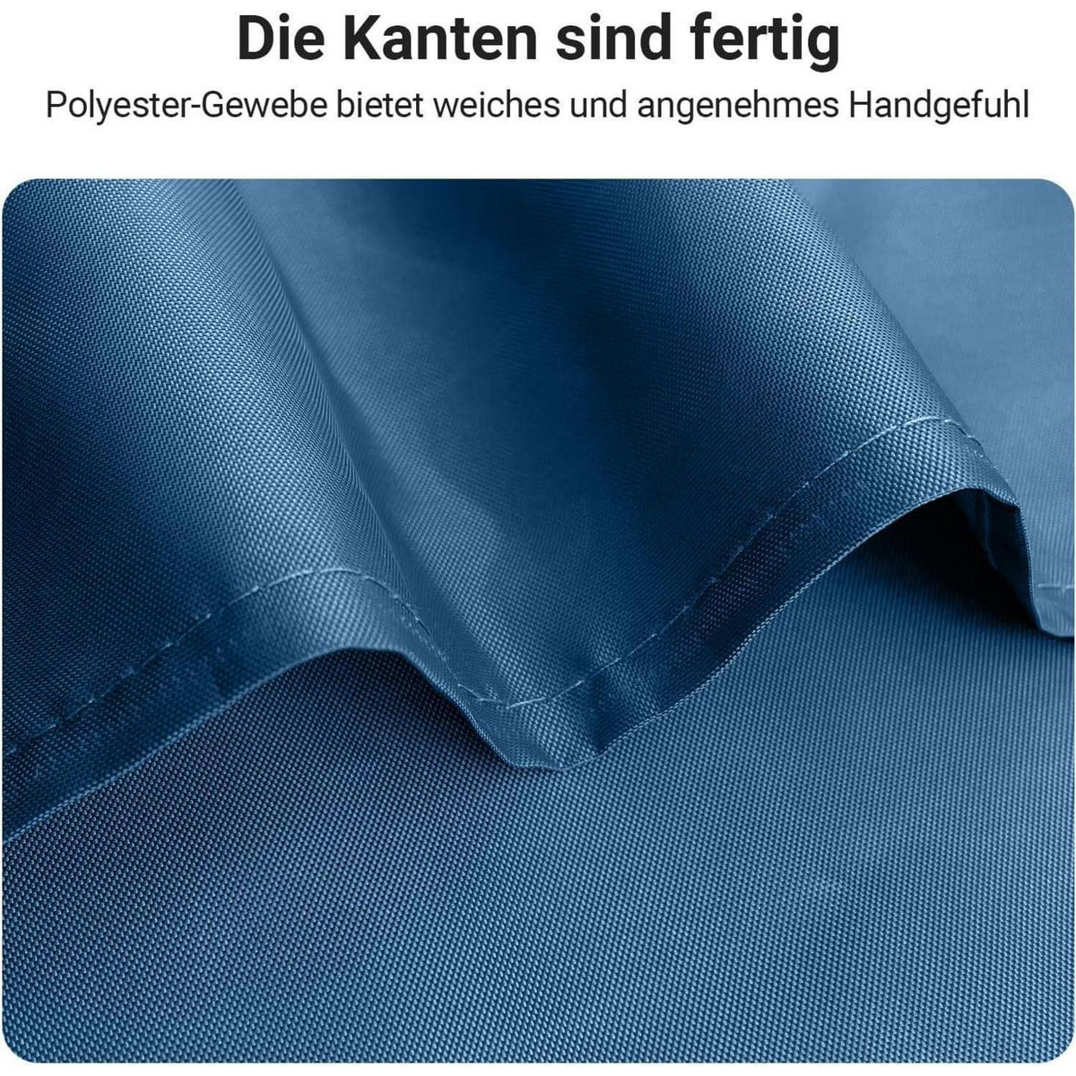 Duschvorhang Dunkelblau 120x180 cm Beschwerter Saum Wasserabweisend