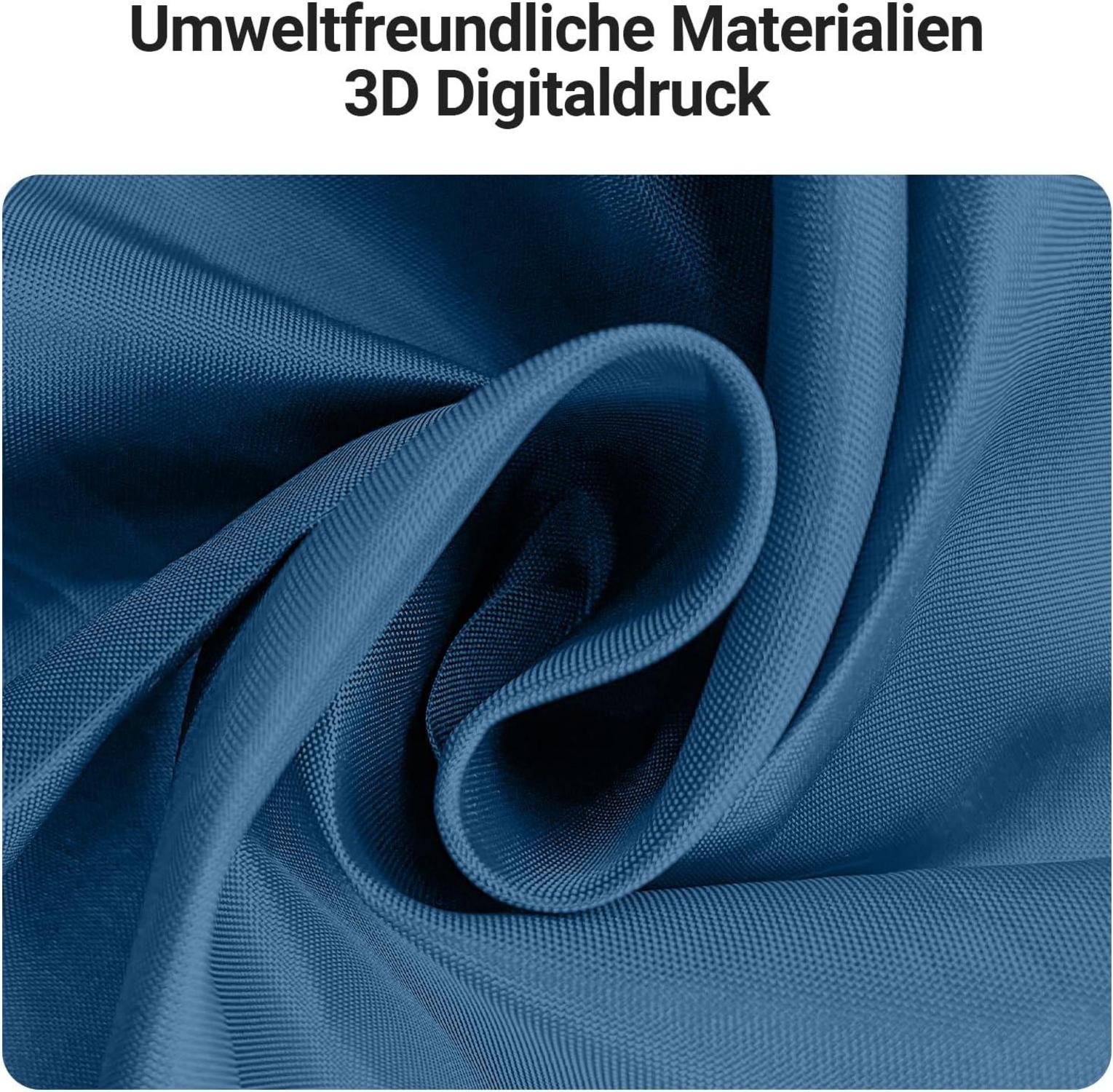 Duschvorhang Dunkelblau 150x180cm, Wasserabweisend, Antischimmel Stoff, Waschbar