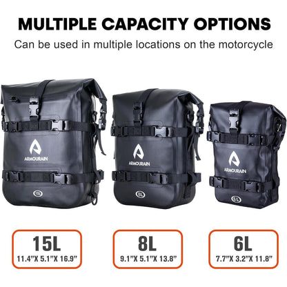 Motorrad Seitentasche 15L Wasserdicht mit Schultergurt