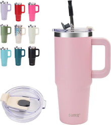 30oz Doppelwandiger Vakuum-Isolierter Wasserflasche mit Stroh und