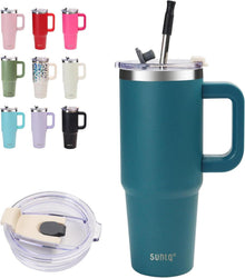 30oz Doppelwandiger Vakuum Isolierter Tumbler mit Griff und Stroh und