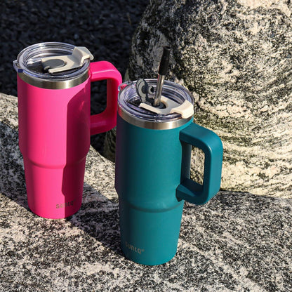 30oz Tumbler mit Griff, Vakuum Isolierte Wasserflasche, Edelstahl