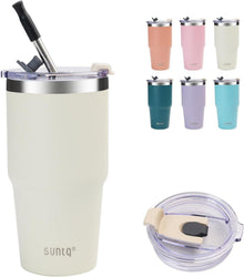 Isolierter Tumbler 20oz mit Strohhalm und