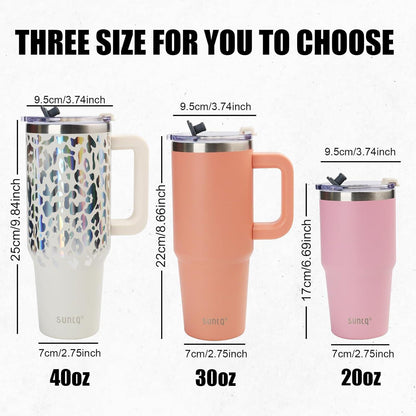 Isolierter Tumbler 20oz Edelstahl mit Strohhalm, Deckel - Thermobecher