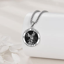 925 Sterling Silber St. Michael Erzengel Halskette für