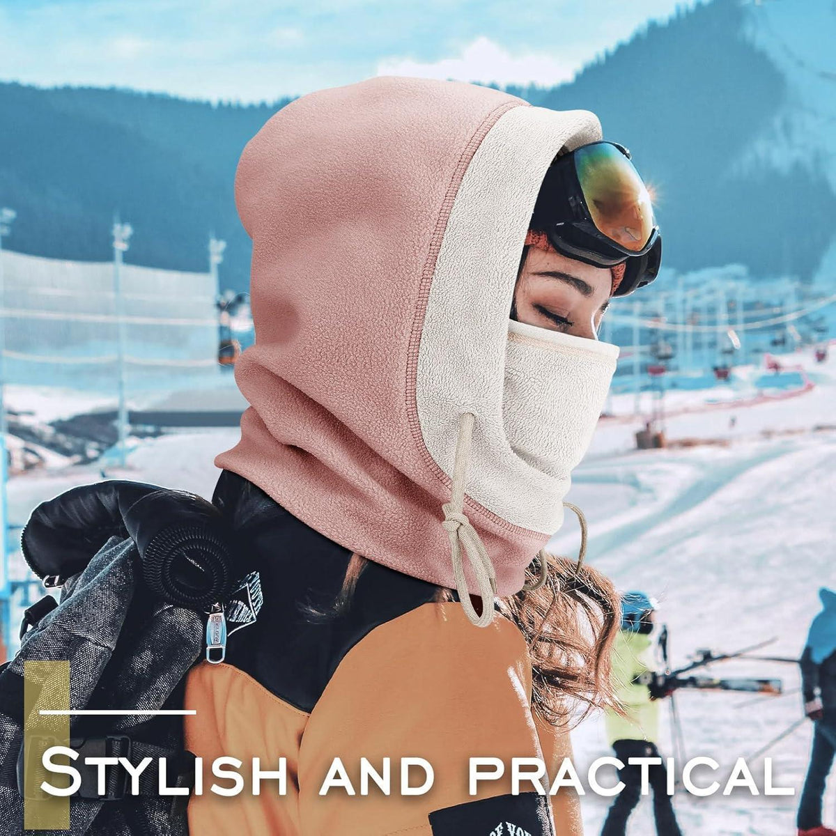 Warme Fleece Sturmhaube – Winddicht & Verstellbar für Ski, Motorrad & Alltag