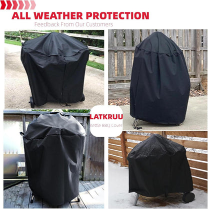 BBQ Grill Cover Waterproof Protection Rip-Proof Ø71x68cm