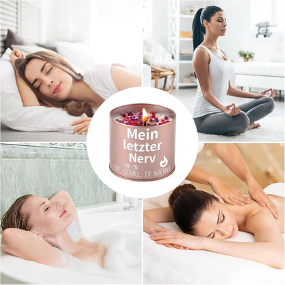 Geschenk für Frauen Lustige Metallkerze Spruch 50Std. Brenndauer