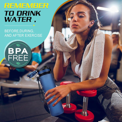Sport Trinkflasche 1L BPA-freie Wasserflasche mit