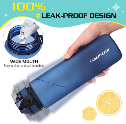 Sport Trinkflasche 1L Wasser BPA Frei Tritan Fitness Sportflasche mit