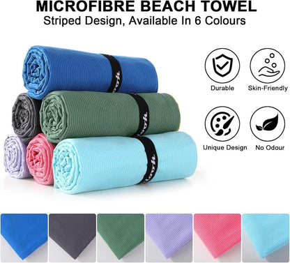 Mikrofaser Handtuch Groß 180x80cm Schnelltrocknend Sport Strand Yoga