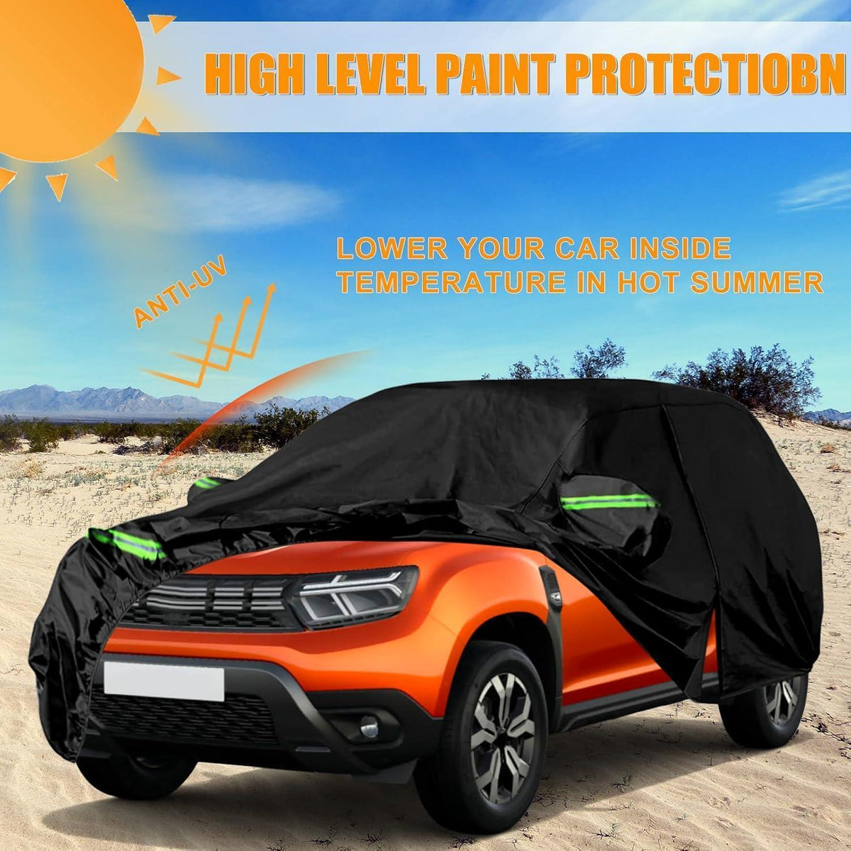 Auto Abdeckung für Dacia Duster 2010-2025 – Allwetterschutz mit Schloss