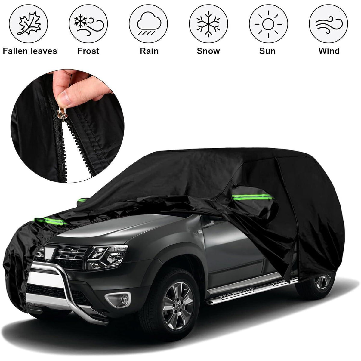 Auto Abdeckung für Dacia Duster 2010-2025 – Allwetterschutz mit Schloss