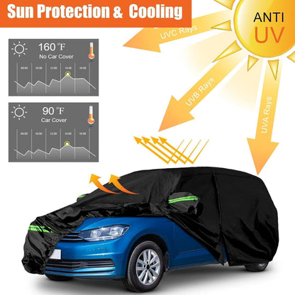 Auto Abdeckung für VW Touran 2003-2025 – Allwetterschutz mit Schloss