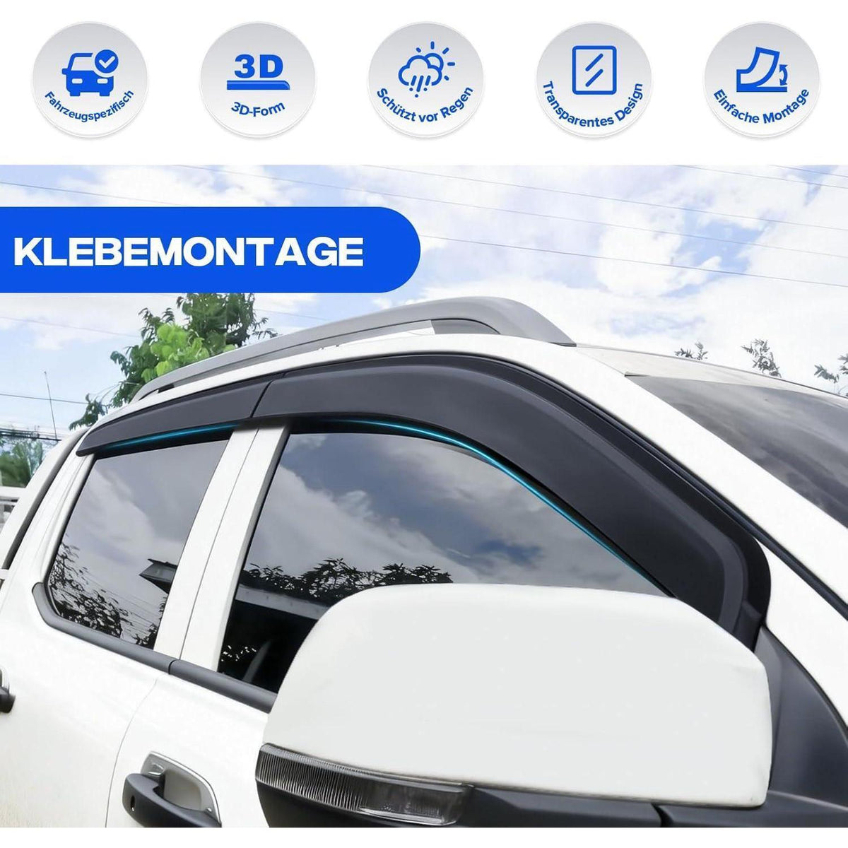 Windabweiser Ford Ranger 2023-2026 Doppelkabine