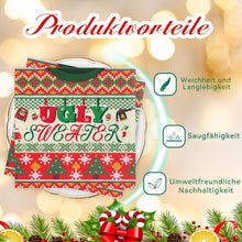 AFYHH Weihnachts Servietten Ugly Sweater 40 Stück 33x33cm