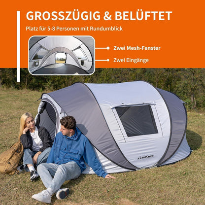 Camping Zelt für 4–6 Personen | Pop up Zelt wasserdicht mit