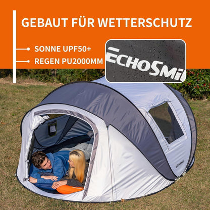 Camping Zelt für 4–6 Personen | Pop up Zelt wasserdicht mit