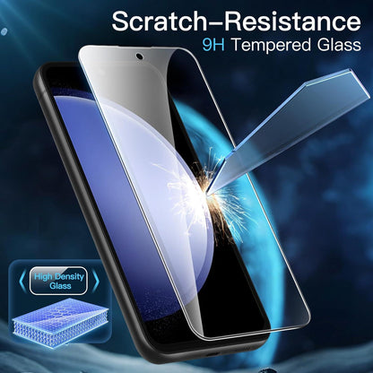 Displayschutzfolie Samsung Galaxy S23 FE 6,4 Zoll Panzer Glas 3 Stück