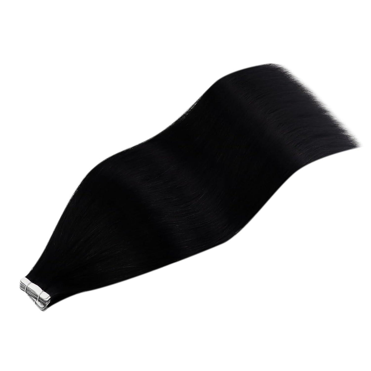 Echthaar Tape Extensions Schwarz 35cm - Remy Haarverlängerung