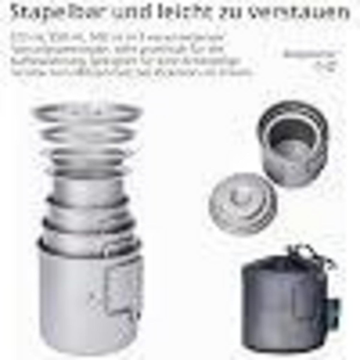 Titan Camping Tasse – Ultraleicht, 220ml/350ml/500ml