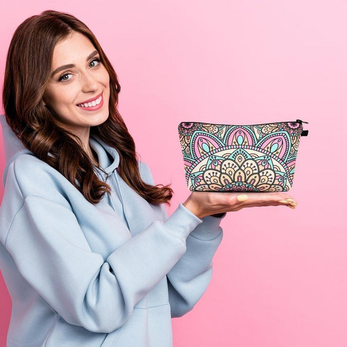 Kosmetiktasche Set: 4 Stück Makeup Tasche Segeltuch mit Reißverschluss