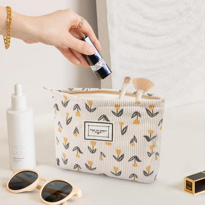 Kosmetiktasche Cord Multifunktional Groß Kapazität Reise Organizer