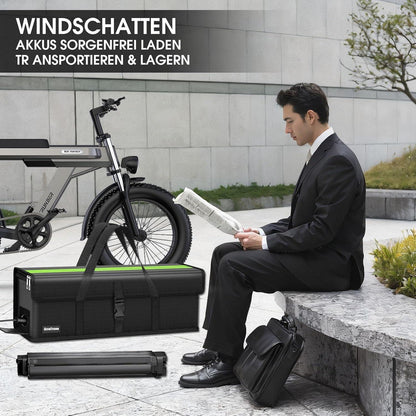Feuerfeste Ebike Akku Tasche Groß (L) – Sicherer Transport & Lagerung
