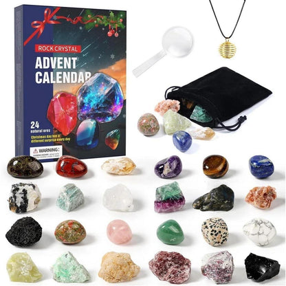 Adventskalender 2024 für Kinder Kristalle 24 Stück