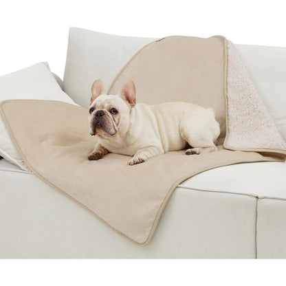Wasserdichte Hundedecke Sherpa Fleece Cremefarben 80x100cm